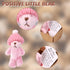 TOYMIS Worry Bear in Box with a Hat, Handmade Positive Mini Plush Bear with Encouragement Card Inspirational Support