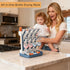 Countertop Baby Bottle Drying Rack, Vertical Bottle Rack Dryer Space Saving Bottle Drying Rack Organizer with Brush