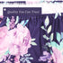 Purple Flower Diaper Changing Pad Cover, Soft Breathable Changing Mat Sheets for Newborn Girls