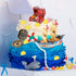 Charniol 32 Sailboat Set Pcs Pirate Ship Cake Topper Nautical Model Decoration Gold Coins Pirate Gems Treasure