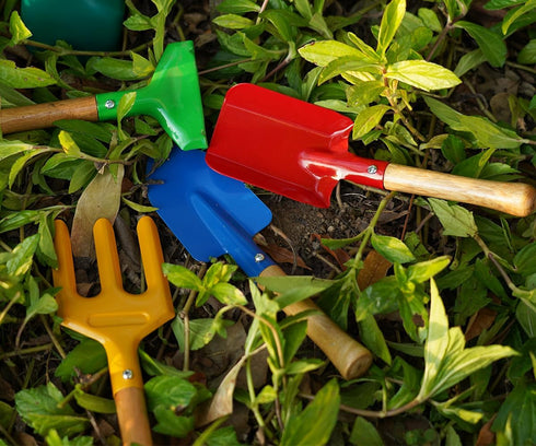 Gardening Tools Set: Trowel, Rake, Shovel, Spoon, Fork for Best Outdoor Gift for Gardening Enthusiasts.