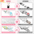 Smlpuame Girl,6 Pack Pacifier Clip Stylish Binky Clips Strap for Baby Girls,Paci Holder with Clip Lightweight Universal