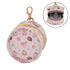PYBUG Dessert Round Pacifier Storage Case, Polyester & TPU Lined with Hook Buckle, Pacifier Container Box for Baby