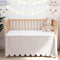 Scallop Edge Crib Skirt Ivory, 100% Egyptian Cotton 400 Thread Count Crib