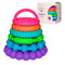 Silicone Stacking Rings Baby Toy | Soft Silicone Teething Toys | Interactive Stacking Rings for Babies Boy, Girl,