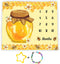 Bees Theme Baby Monthly Milestone Blanket, 48x40in, Soft Flannel, Baby Shower Age Growth Tracker