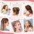 5-12 Yoloflix Hair Gem Stamper Kit,Bling Hair Jewels for Girls, Hair Styling Tool with Reusable Shining Diamonds