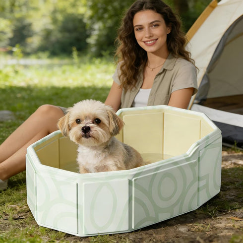 Generic 75x45cm Foldable Kid Bath Tub Lightweight, Portable Space, Saving Bathtub Drain Plug, Boys Girls Pets Cats Dogs