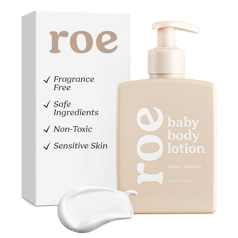 Roe Wellness- Baby Lotion Moisturizer Fragrance-Free | Great For Sensitive Skin Lightweight