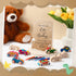32 12 WinnerWhy Baby Shower Game Sign Kit Includes Unfinished Wooden Car Blocks, Markers, and a Prize Decoration Sign