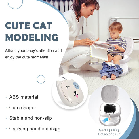 YZNlife Travel Potty for Toddler Portable Foldable Potty Training Toilet for Boys Girls Baby Kids Children Indoor