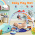 4-in-1 Tummy 4 1 PLAY Baby Play Mat - Dinosaur Baby Gyms & Playmats Time Mat Washable, Baby Activity Center