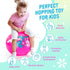 20 inches 5 6 7 8 9, U&C Planet Hopper Ball Bouncy Ball with Handle for Kids Age Sit on Bounce Jumping Hopping Toy