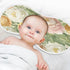YETTASBIN Peony Flower Muslin Baby Burp Cloth, Super Soft Absorbent Cotton Burp Rag Baby Bibs Feeding Cloth for Newborn