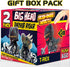 DINOBROS Dinosaur Toy Cars 2 Pack, Friction Powered Motorcycle Game with T-Rex and Triceratops