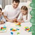 6 Pack Wooden Animal Toddler Puzzles for Kids Ages 3-5, Montessori Learning Jigsaw Toys for 2-6 Years