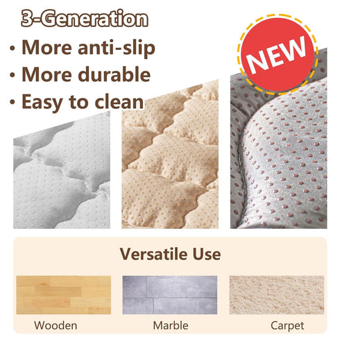 50x50 Baby Play Mats for Floor, Upgraded Thick Soft Playpen Mat, Anti-Slip Bottom, Foldable and Machine Washable