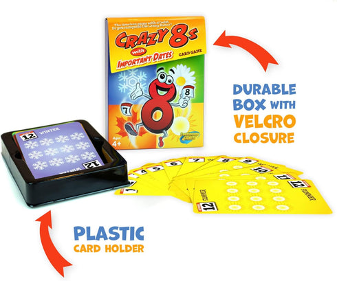 8s 4 Continuum Games Crazy with Important Dates Card Game - Kids Age and Up