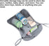 Dogxiong Portable Stroller Hanging Bag, Organizer with Two Storage Pockets for Baby Cloth, Bottle, Toy, Grey