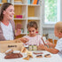 10 Set 3+ PCS Bakery Wooden Play Food for Kids Kitchen, Wooden Food Cutting Toys, Pretend Play Kitchen Food Toy