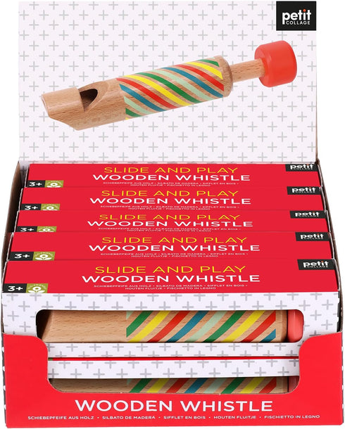 Petit Collage Slide and Play Wooden Whistle