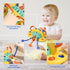 Baby Silicone Suction Cup Toy for High Chair, Toddler Sensory Toy for 6-12 Months, Montessori
