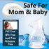 5oz Elate Manual Breast Pump for Breastfeeding | Silicone Milk Collector with Leak-Proof Stopper for Nursing Moms |