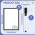 Teling 50 Pcs Multifunctional Tokens Dry Erase Cards Reusable Cards Blank Playing Cards White Flash Card Erasable Index Cards Bulk with 5 Black Marker Pens for DIY Games, School, Office, Housework