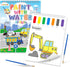 SOCOLER Paint with Water Coloring Books for Toddlers, Traffic Theme Mess Free Watercolor