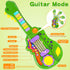 2-in-1 3 4 5 Dinosaur Kids Guitar Musical Instruments for Year Old Boys Girls Gifts, Toddler Electric Guitar Piano Toy