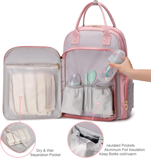 Backpack Mommy Backpacks Diaper Bag Hospital Baby Bags For Boys Girl Travel Mom Grey Dad Diaper Bag Tote Baby Registery