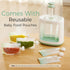 Momcozy Squeeze Station,Baby Food Maker,Pouch Filler for Homemade Baby Puree, BPA-Free, Dishwasher Safe, with Reusable