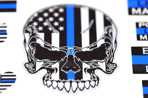 215 Decals, Graphics, Skins & Stickers 1:10 Police Blue Line Scale Sticker Sheet Remote Control R/C Car Truck Body Back