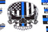 215 Decals, Graphics, Skins & Stickers 1:10 Police Blue Line Scale Sticker Sheet Remote Control R/C Car Truck Body Back