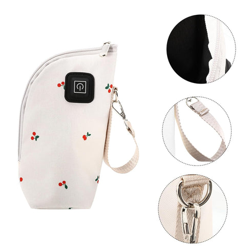USB Milk Bottle Warmer Bag Charging Thermal Pouch for Car Use Fast Heating Milk Bottle Cover Compatible with Portable