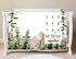 Adventure Awaits Baby Milestone Blanket with Birth Stat Sign, Mountain Baby Growth Chart Monthly Blanket, 50"x40"