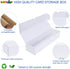 Trading-Card Storage Box, 8-Pack 1000 Count Corrugated Cardboard with Dividers for TCG/Magic Storage