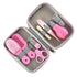 Buachois Set Baby Grooming Kit, Infant Safety Care with Hair Brush Nail Clipper Nose Cleaner Finger Toothbrush Scissor