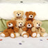 MorisMos Bulk Teddy Bears, 6 Packs of 14 Inch Stuffed Animals, Soft Plush Bears for Baby Shower, Kids, Brown, Dark Brown