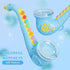 KT1 Contixo Toy Saxophone, Blue Digital Saxaboom, Trumpet, Clarinet with Light & Sound, Early Education Musical