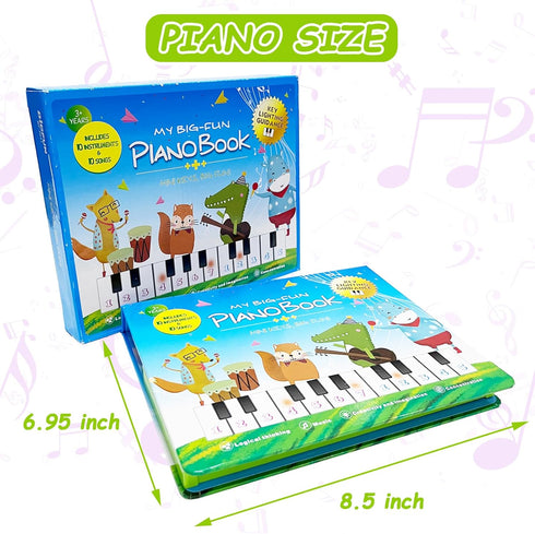 20 3 4 5 Kids Piano Book Toys - Keys Kids Keyboard Piano Educational Music Toys, Children Gifts & Toddler Toys for Year