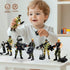 Baimiby 6 4-7, Army Men Toy Soldiers, Pcs Army Men Action Figure for Boy US Army Men and SWAT Team Toy with Military