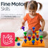 Jumbo Pack Pegs Board Game Set | 48 Pegs + 2 Boards & Storage Bag for Motor Skills, Sorting, Counting, Therapy