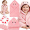 Sublaga 5 Pcs Baby Towels Set, 32x32 in Hooded Bath Towel, 3 Pcs