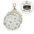 PYBUG Daisy Round Pacifier Storage Case, Polyester & TPU Lined with Hook Buckle, Pacifier Container Box for Baby