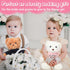 Hungdao 2 Pcs Wedding Flower Girl Proposal Gifts, 11.8 Inch Plush Bear for Wedding Proposal and Bridal Party