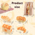5 Anboor Pcs Bread Squishies Artificial Fake Toast Bread, Croissant,French Bread, Challah, Butter Bread Squish Toys