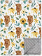Nialnant Highland Cow Blanket for Unisex Boys Girls, Baby Blankets Neutral, Super