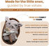 Set 3-Piece Set Baby Gift for Newborns with Organic Cotton Hooded Towel in Bunny Design, Natural Bristle Baby Hairbrush