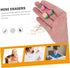 VICASKY 12pcs Small Rubber Gashapon Machine Candy Dispenser Food Pencil Eraser Mini Puzzles